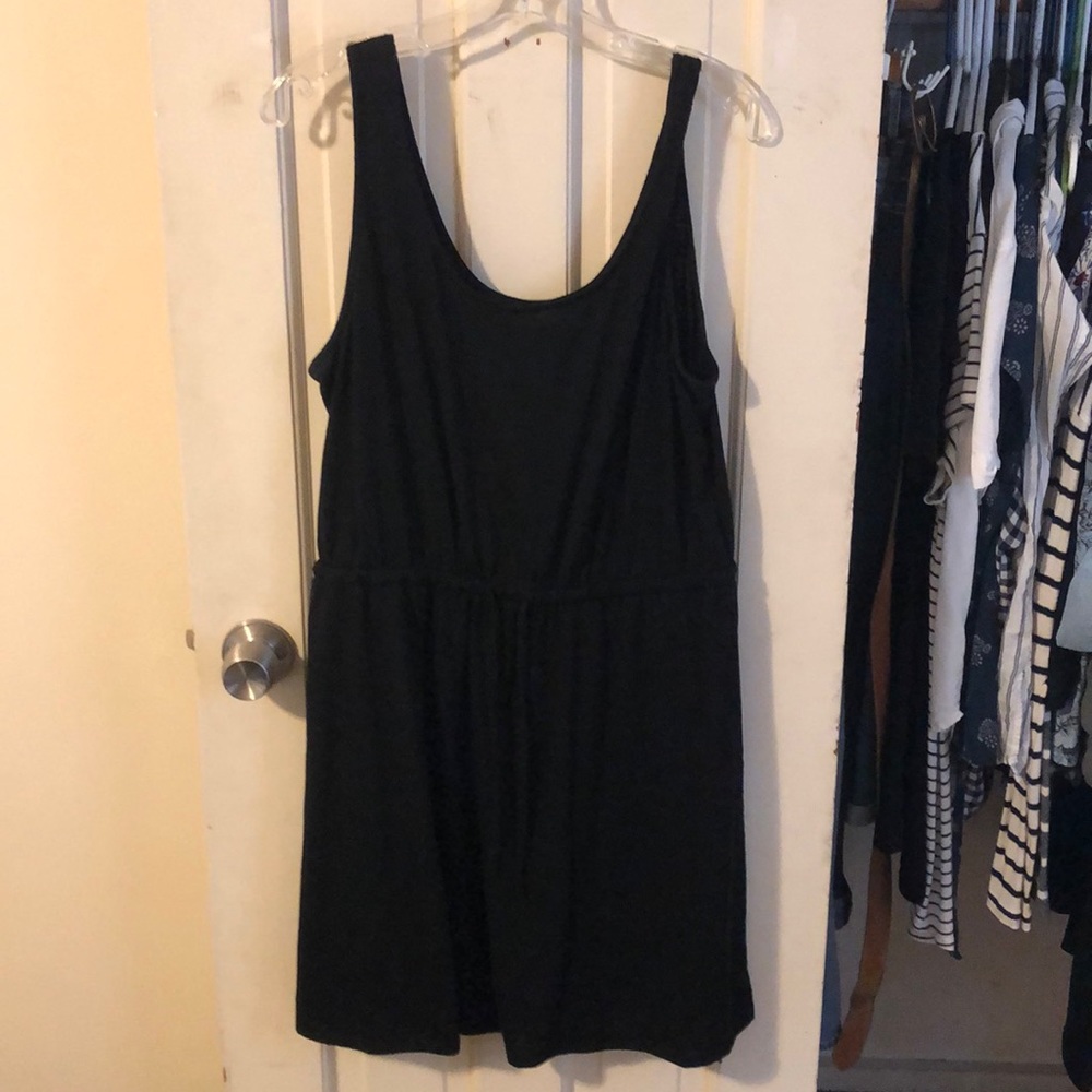 Black t shirt dress sleeveless